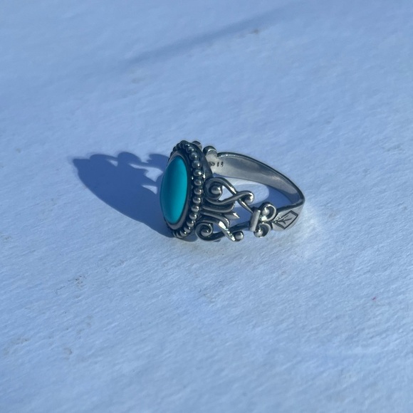 Sterling Silver 925 turquoise ring - Picture 3 of 6